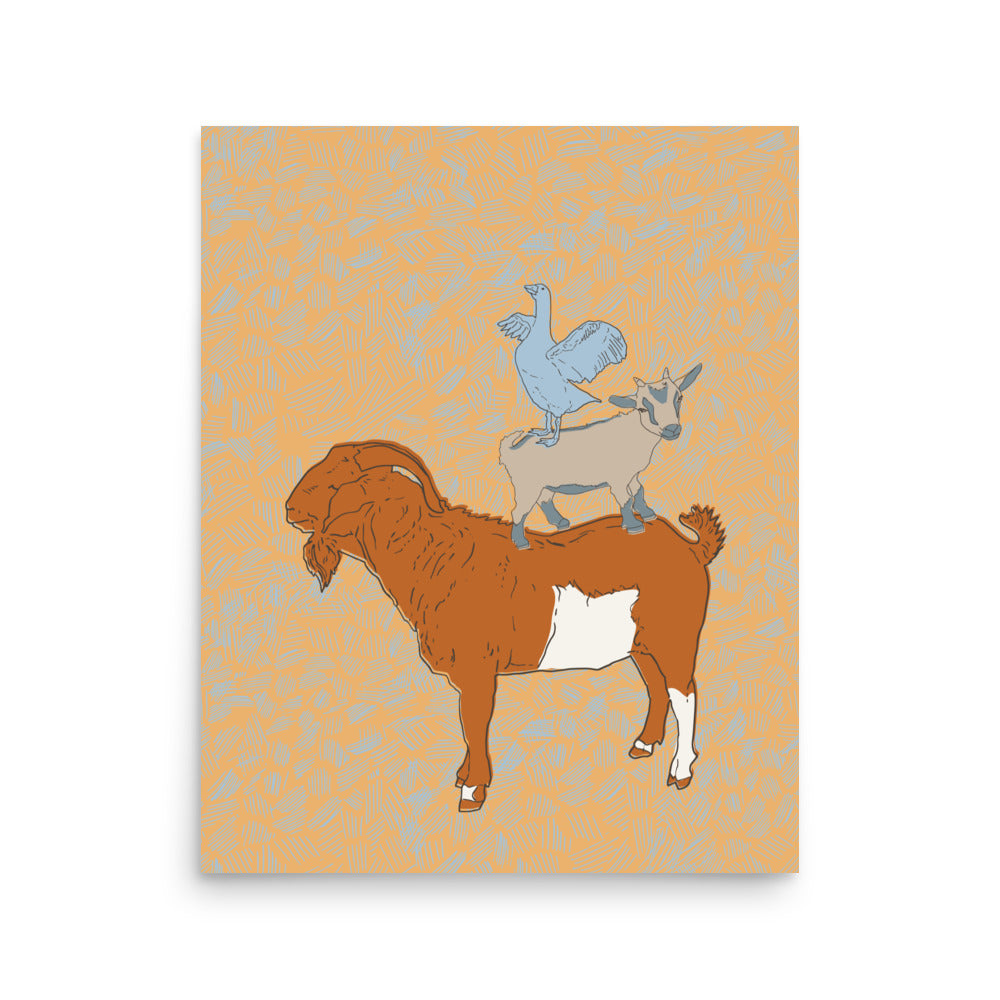 Kalahari Reach for the sun - Art Poster print